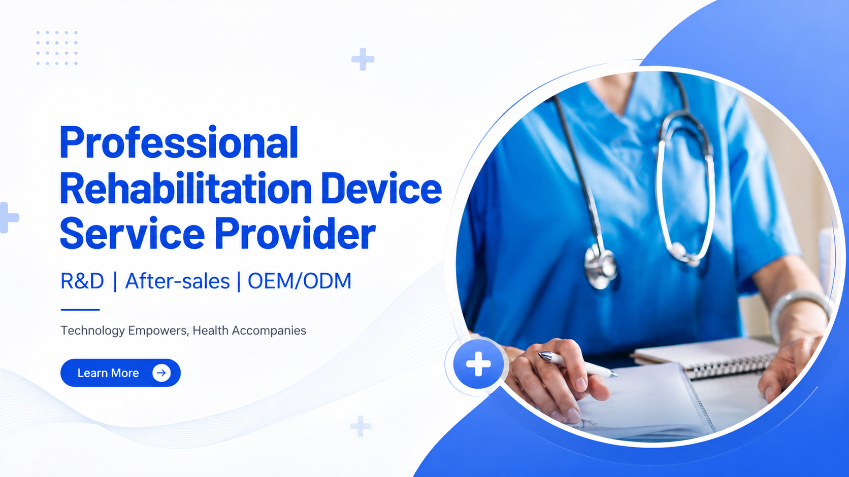 Blue White Modern Medical Healthcare Presentation