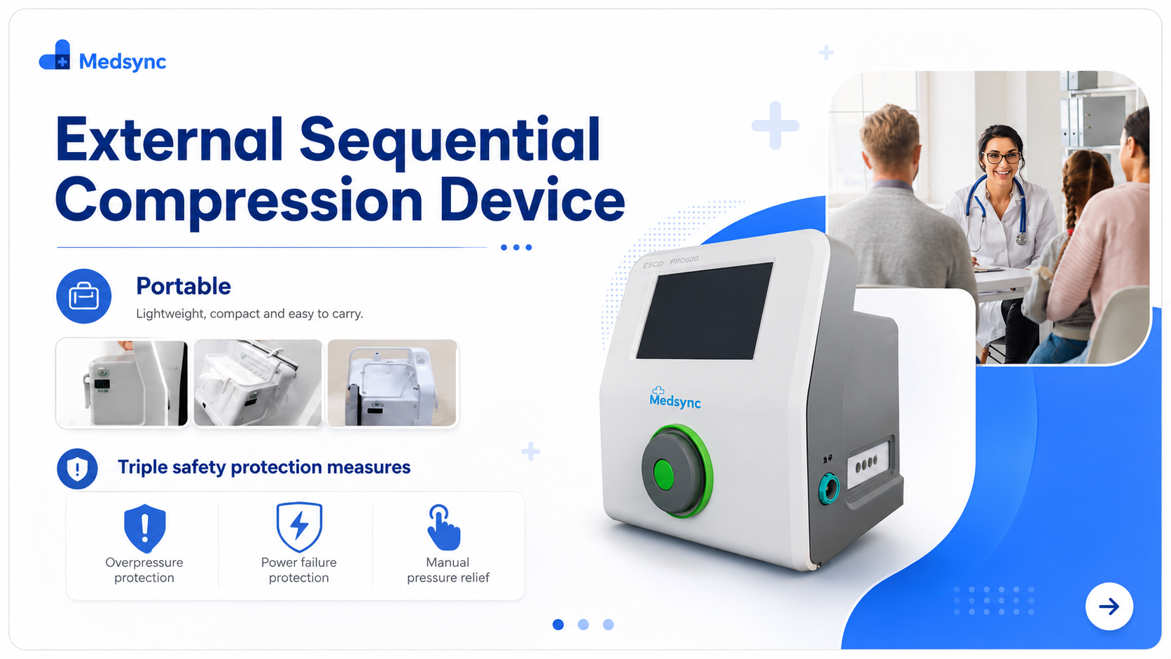 Blue White Modern Medical Healthcare Presentation-compression